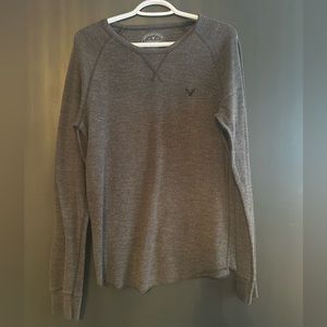 American Eagle Men’s Waffle Knit Long Sleeve Shirt